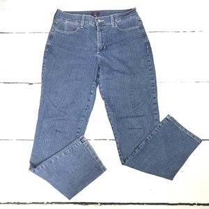 NYDJ Jeans Womens Size 8 Straight Leg Light Wash